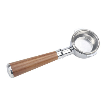 Breville Portafilter Coffee Barista Tool - 304 Stainless Steel, 54MM Bottomless Espresso Portafilter with Wood Handles
