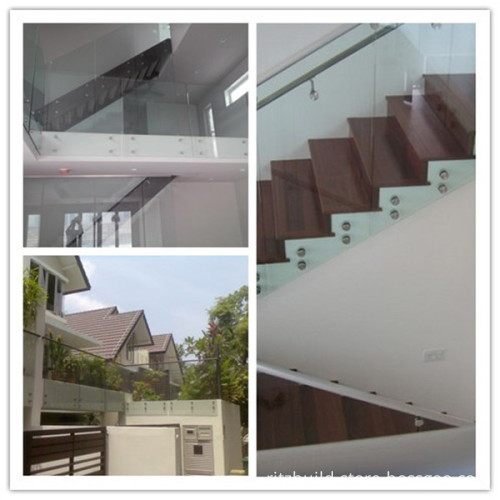 High Rish Railing Ritz Glass Railing For Stair, High Quality Ritz Glass Railing For Stair ...