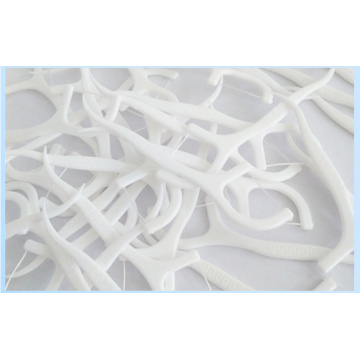 Elastic Polymer Floss Stick Floss Picks for Braces