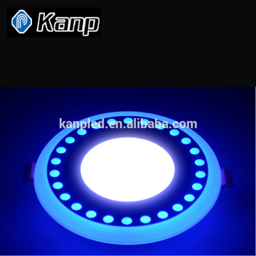 3W+3W Fancy Double Color Decorativer Ultra-thin Recessed Led Ceiling Panel Lights