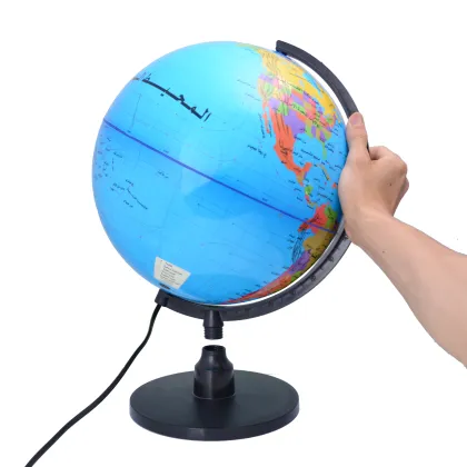 LED Illuminated English Globe for World Geography Learning and Wholesale