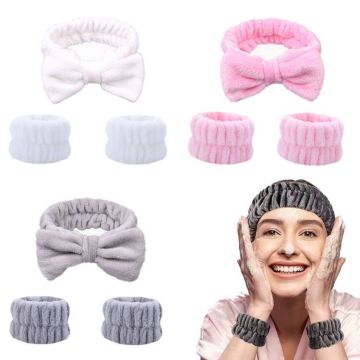 Scrunchie de banda para mujeres de Domoho Bow con coral de muñeca, coral