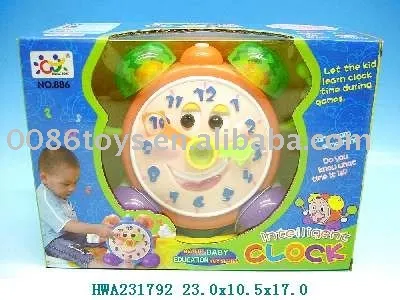 B/O bump&amp;going clock with music and light