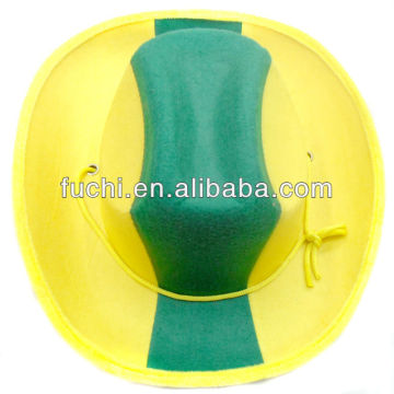 Brazil Flag Cowboy Cap for Football Supporters Cowboy Flag Cap for World Cup 2014