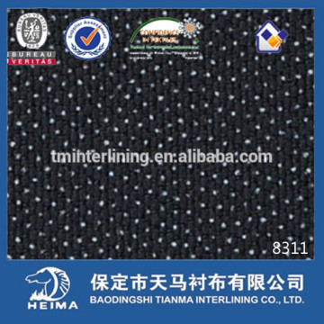 Factory price twill woven fusible interlining 8311 for men's suits