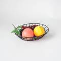 Iron Powder Coated Metal Oval Bread Basket