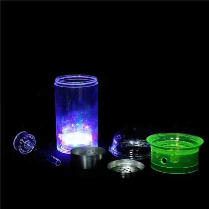 Led built-in small size in 20cm colorful acrylic hookahs