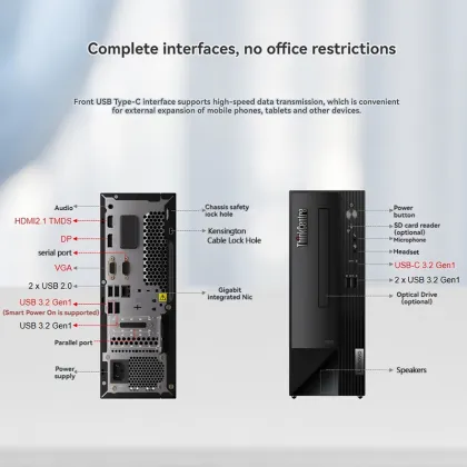 S500 ThinkCentre neo I5-13400 Desktop Computer - 16G RAM 512G Storage 7.4L