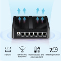 6 Gigabit Ethernet RJ45 J1900 Penghala Firewall Fanless