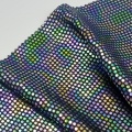 Paillettes con motivo iridescente schiacciato sulla maglia DTY
