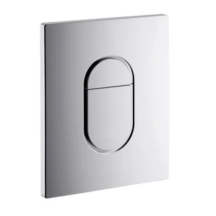 ABS Flush Control Plates Bright Chrome Round Dual Buttons Skate Cosmopolitan Plate