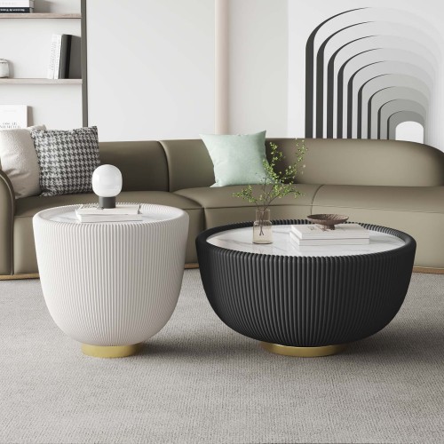 Nordic rock plate coffee table