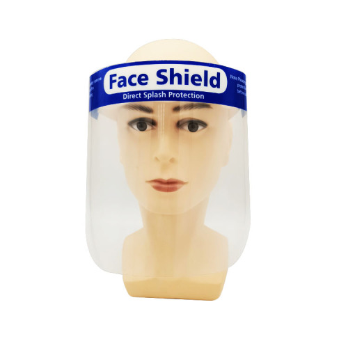 Pasadyang Kaligtasan I-clear ang Plastic Adult Full Face Shield.