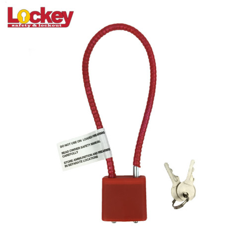 Red Cable Gun Safety Padlock Gun locks