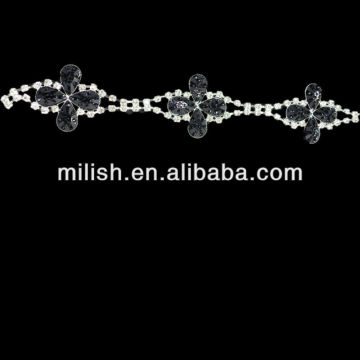 Fashion Decorative Diamante Rhinestone Trimmings Chain for Evening Dress MR-0011