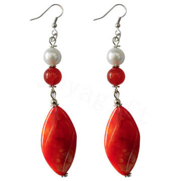 Natural Gemstone Agate Earring