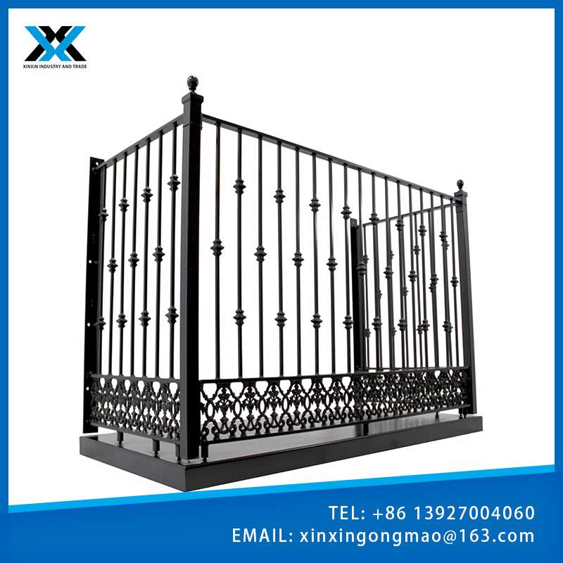 Easily Assembled Outdoor Fluorocarbon balcony fencing