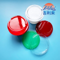 Tapas de plástico multicolores vibrantes para envases de yogur