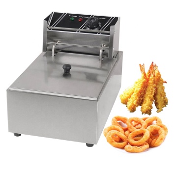 Electric Hot Dog Fryer mit Ölfilter für die Verwendung von kommerzieller Käse -Gaz -Industrie Industrie Verwendung