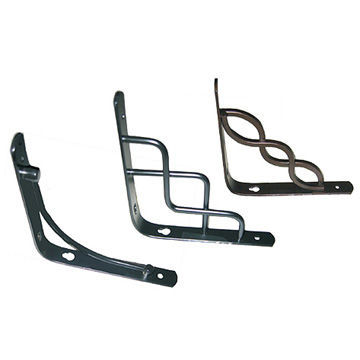 Black Shelf Bracket, Made of Steel, Suitable for Storeroom and Office