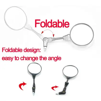 Foldable Motorcycle Rearview Mirrors for Cruisers