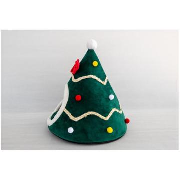 Three-dimensional sponge tent Christmas hat dog