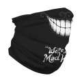 Alice in Wonderland We're all mad here Motorcycle Cycling Neck Scarf Masks Bandana Headband Cosplay Balaclava