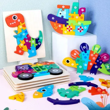 CPC 3D Animal Wooden DIY Puzzle Toy for Kids