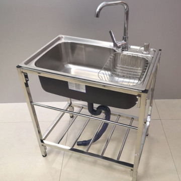Stending per lavello da cucina in acciaio inossidabile personalizzabile - supporto per cucina single e doppia ciotola commerciale