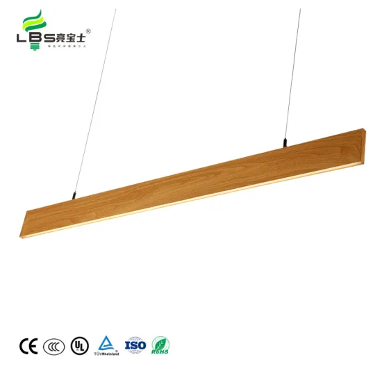 24W Commercial LED Pendant Lighting: Modern Office Hanging Linear Lamp