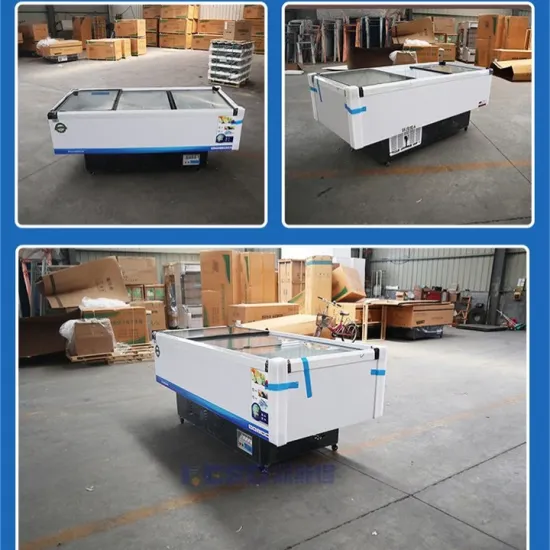 Deep Freeze Refrigeration Island Display with Automatic Defrosting