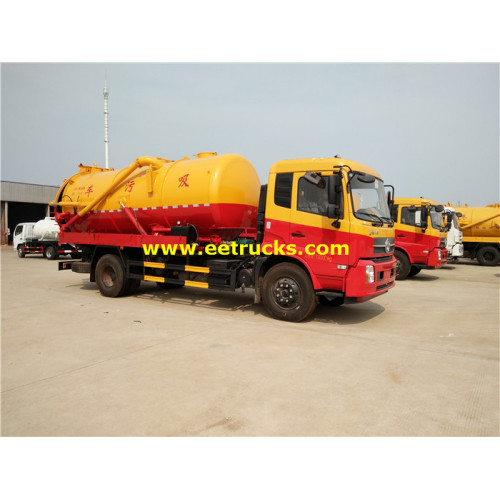 3000 Gallons 10ton Ordure Vacuum Tank Trucks