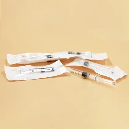 CE approved disposable medical glass syringes
