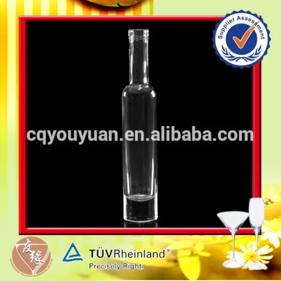 200ml cylinder mini ice wine bottles with thick base