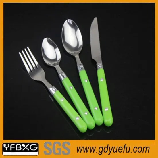 Outdoor camping stainless steel cutlery fine bone china dinnerware
