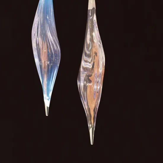 Modern Villa Luxury LED Art Raindrop Glass Chandelier for Dining Room and Stairs