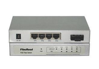 100Base-FX Fiber Power Over Ethernet Switch 4 Port For Surv