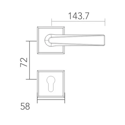 Silent door lock for bedroom door