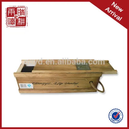 luxury one bottle wooden wine box