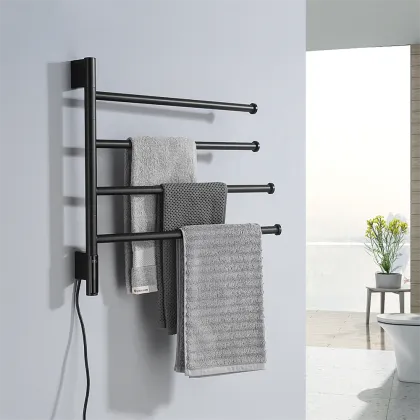 Smart Wall-Mounted Rotatable Electric Towel Rack
