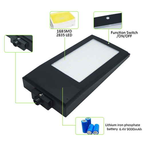 Radar sensor 168LED Solar LED Street Light