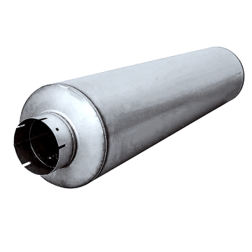 Universal Truck Exhaust Muffler 4-inch ID Inlet Aluminized Steel Muffler