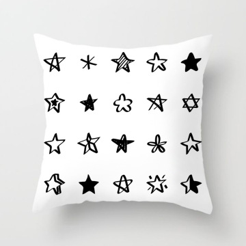 Nordic Digital Printing Geometric Fragment Pattern Pillow