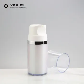 80ml white pearlescent double-layer foam skin care bottle