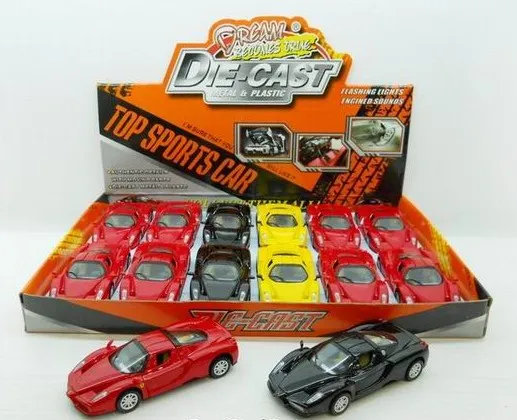 1：32PULL BACK DIE-CAST RERRARI ENZO W IC & LIGHT(12PCS/BOX)