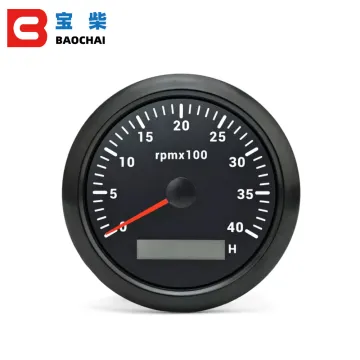 85mm Diesel Engine Tachometer Sensor with RPM Gauge and Digital Hourmeter