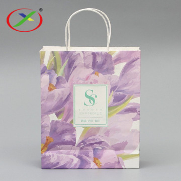 Custom Kraft Paper Bag with logo printed