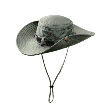 Customizable Wholesale UV Protection Wide-Brimmed Fishing Hat for Men and Women