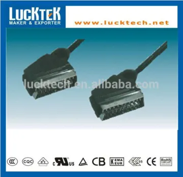 9 PIN 21 PIN MALE TO MALE SCART CABLE
