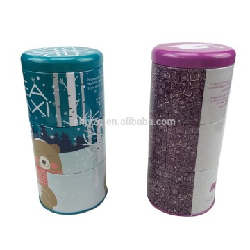 three layers promotion storaging tin
